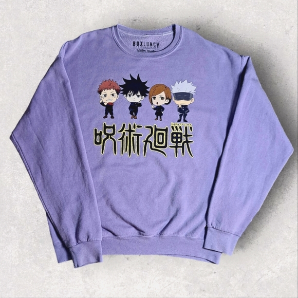 Boxed Lunch Tops Jujutsu Kaisen Chibi Jujutsu Sorcerers Crewneck